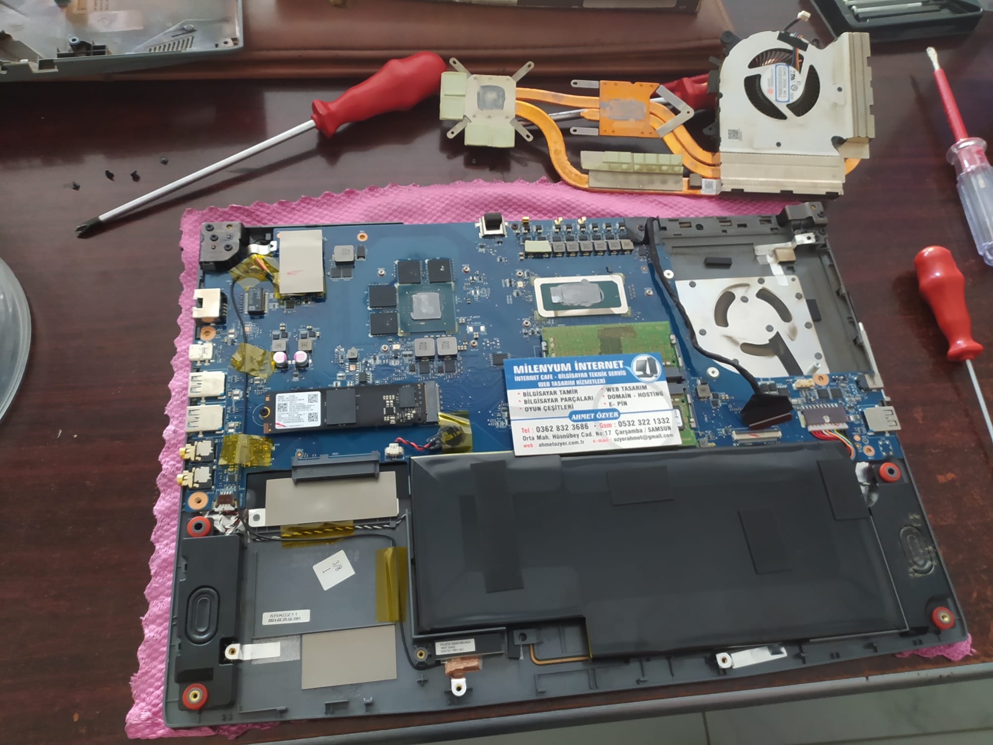 çarşamba laptop termal macun bakımı 